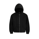 Retro cotton padded jacket with pure color